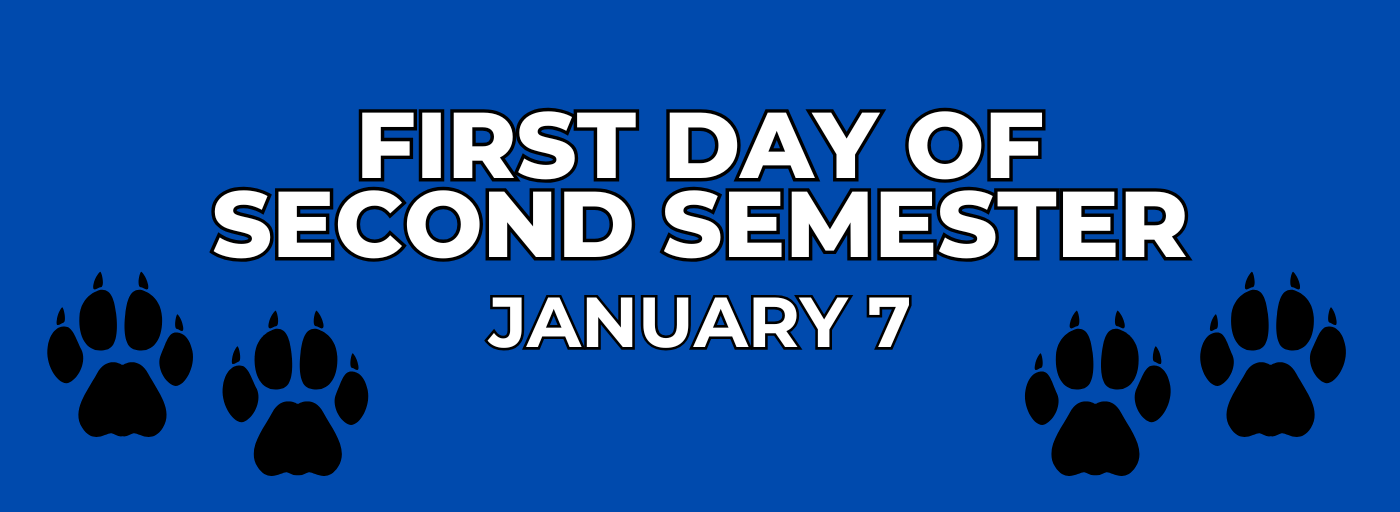 first day of second semester - january 7